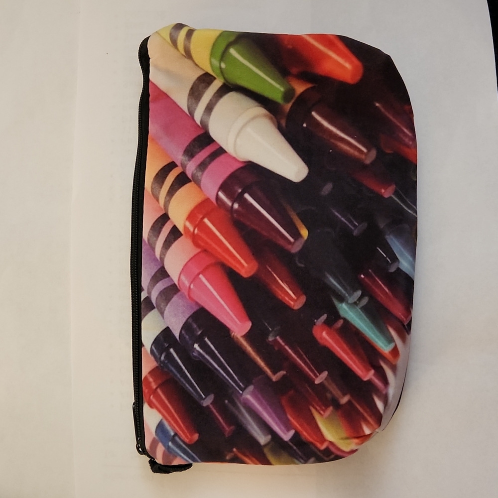 NEW- COSMETIC BAG- CRAYONS 🖍